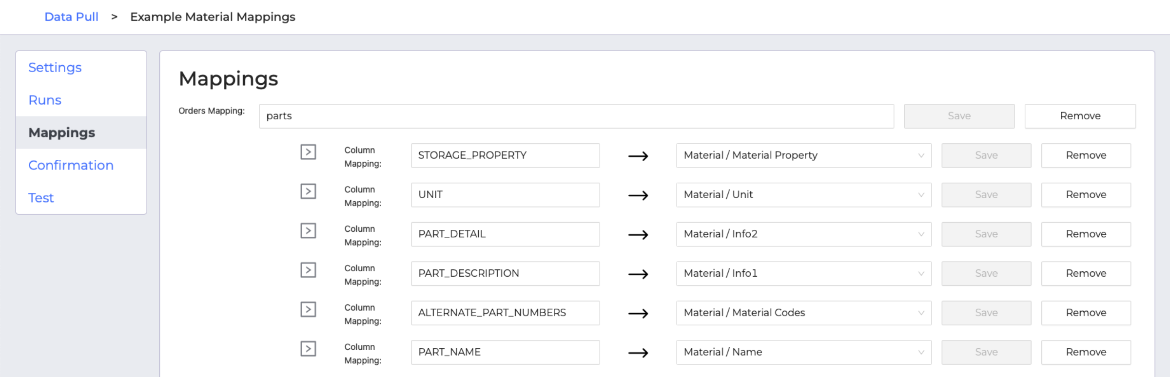  Data Pull Material Mappings 