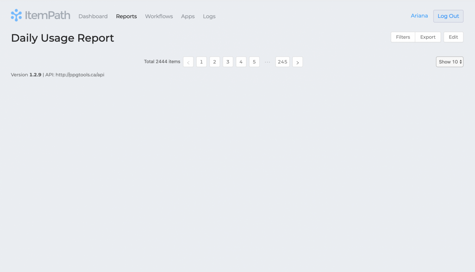 Empty Report