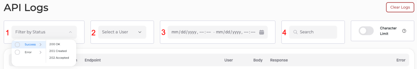 Item Path 3 API Log Filters