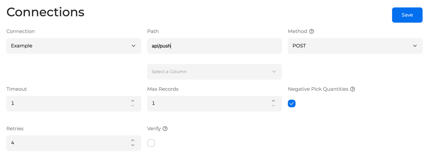 Item Path 3 Data Push Connections