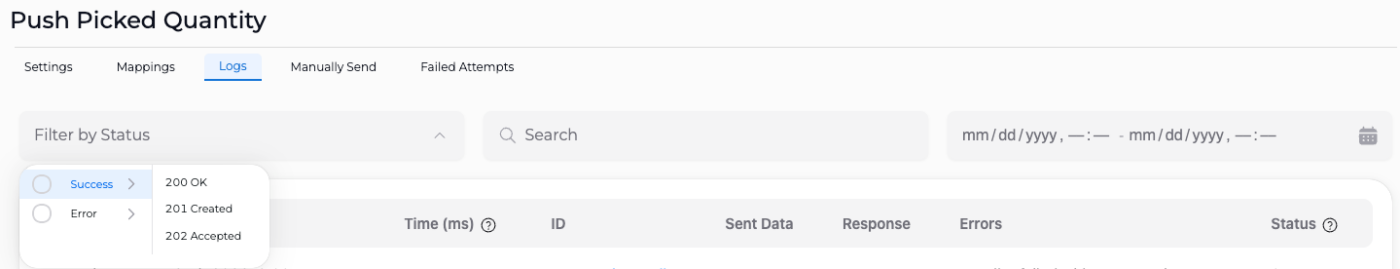 Item Path 3 Data Push Logs Filter