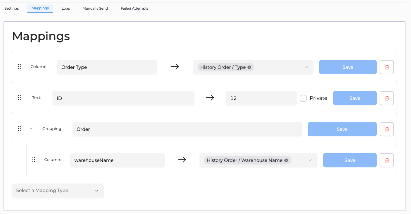 Item Path 3 Data Push Mappings 2