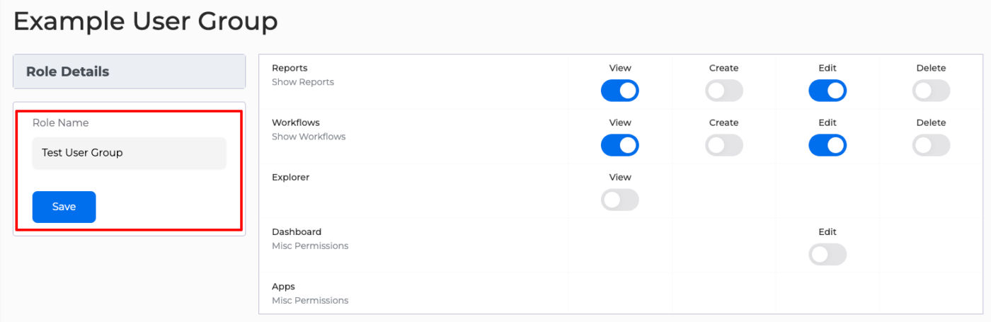 Item Path 3 Edit User Group