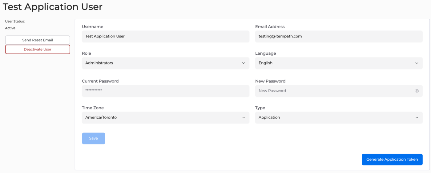 Item Path 3 Test Application User