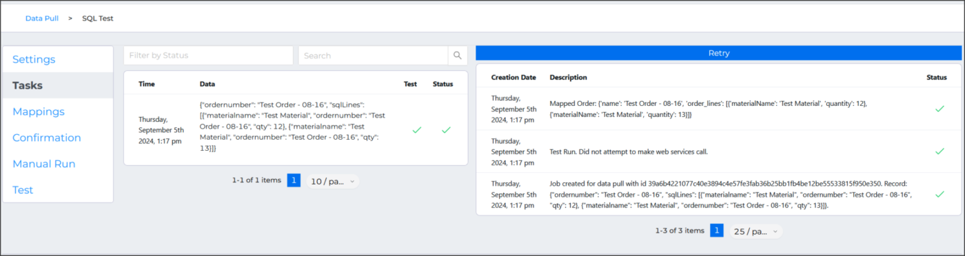 Item Path data pull tasks