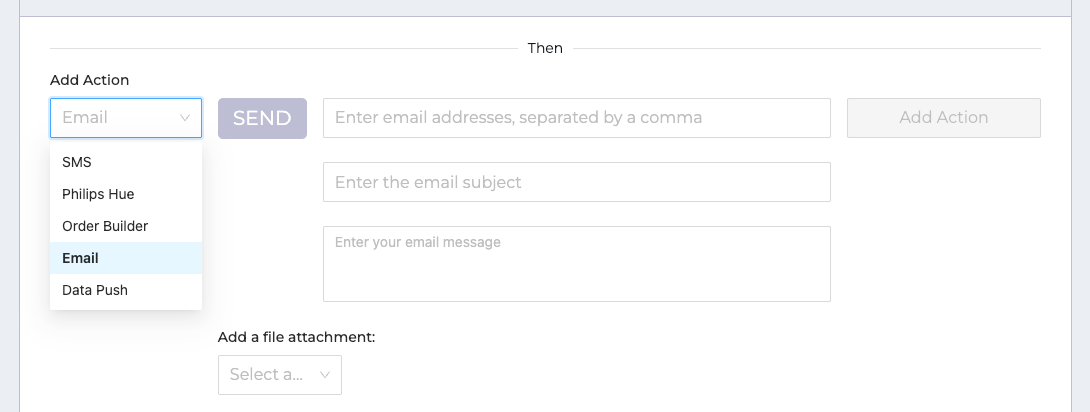 Workflow Add Action 2