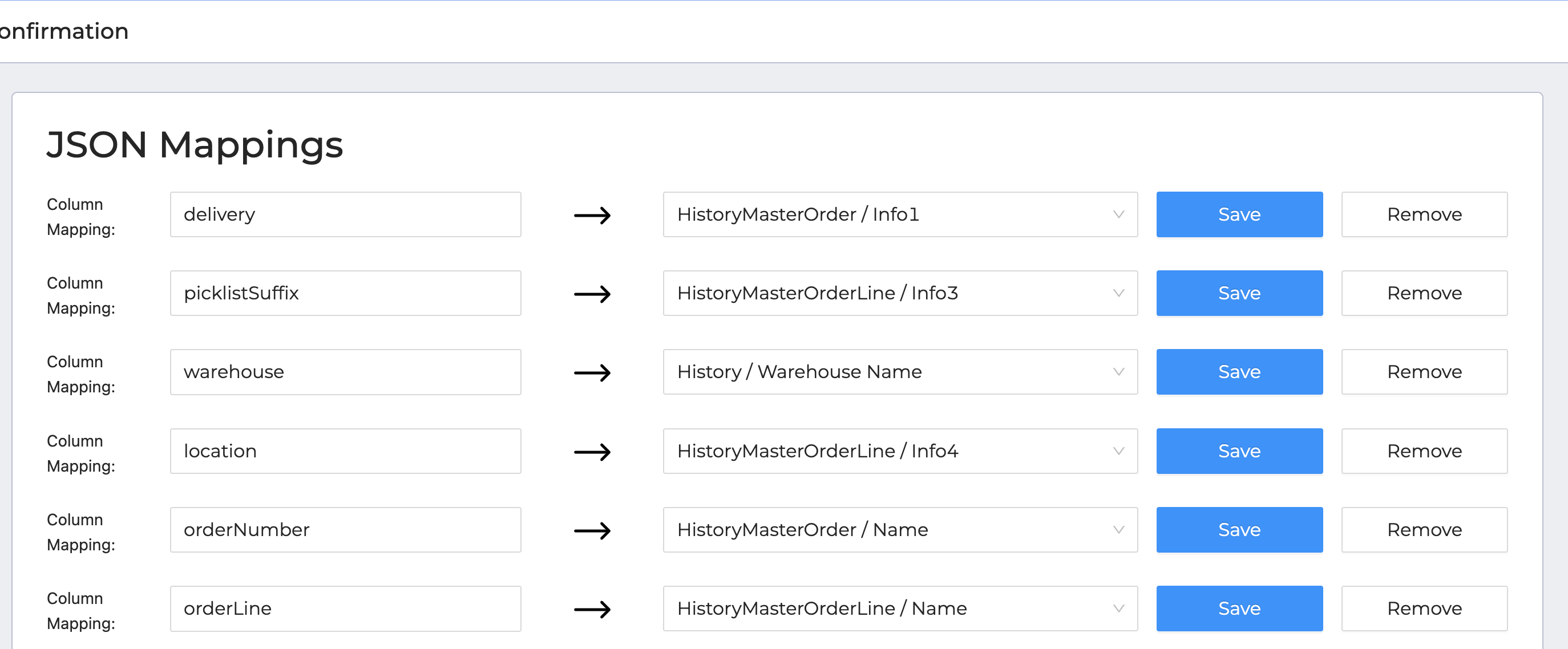 Data push 3 mappings